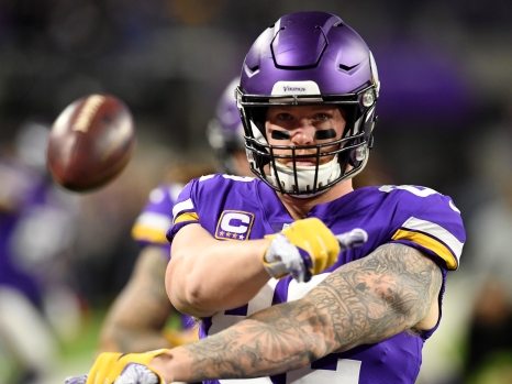 Kyle Rudolph ravi d'être signé par les Buccaneers de Tampa Bay